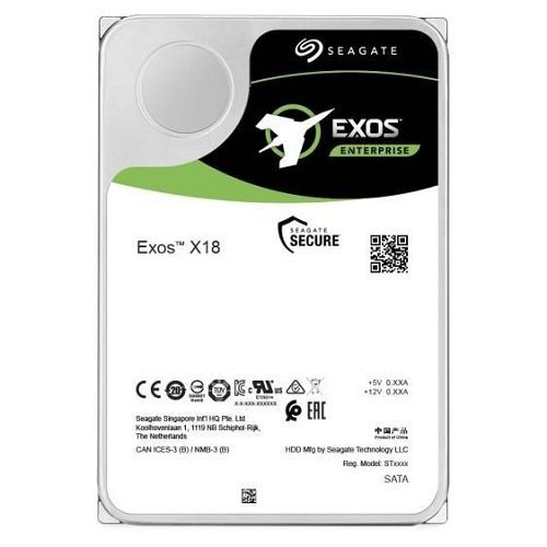 Hard Disk Drive Seagate Exos X18 3.5'' HDD 18TB 7200RPM SAS 12Gb/s 256MB | ST18000NM004J