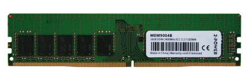 Memory RAM 1x 16GB 2-POWER ECC UNBUFFERED DDR4 2Rx8 2400MHz PC4-19200 UDIMM | MEM9004B