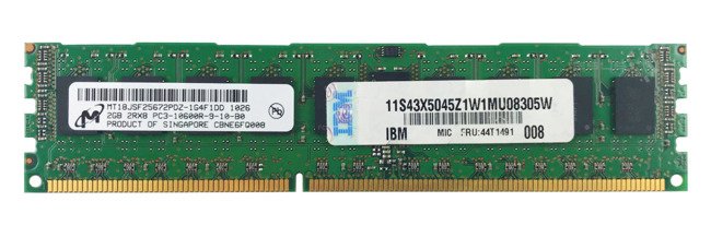 Memory RAM 1x 2GB ELPIDA ECC REGISTERED DDR3  1333MHz PC3-10600 RDIMM | MT18JSF25672PDZ-1G4