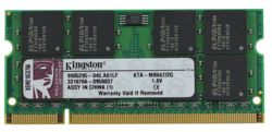 Memory RAM 1x 2GB Kingston SO-DIMM DDR2 667MHz PC2-5300 | KTA-MB667/2G