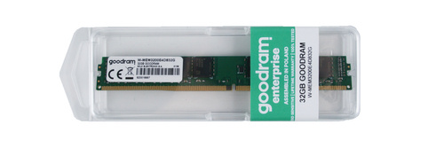 Memory RAM 1x 32GB GoodRAM ECC UNBUFFERED DDR4  3200MHz PC4-25600 UDIMM | W-MEM3200E4D832G