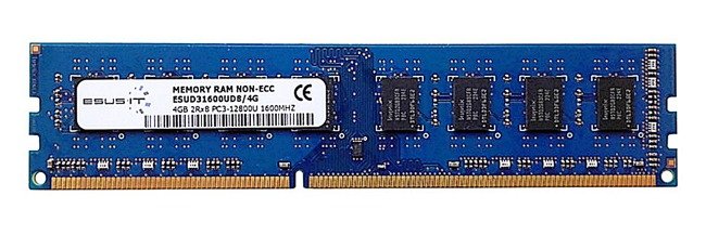 Memory RAM 1x 4GB ESUS IT NON-ECC UNBUFFERED DDR3 1600MHz PC3-12800 UDIMM | ESUD31600UD8/4G