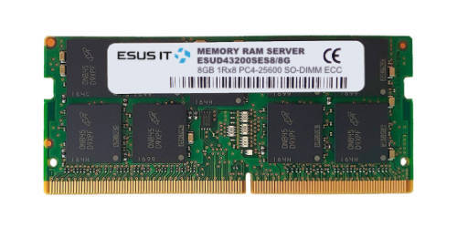 Memory RAM 1x 8GB ESUS IT DDR4 1Rx8 3200MHz PC4-25600 SO-DIMM ECC | ESUD43200SES8/8G