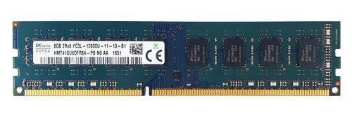 Memory RAM 1x 8GB Hynix NON-ECC UNBUFFERED DDR3 1600MHz PC3-12800 UDIMM | HMT41GU6DFR8A-PB