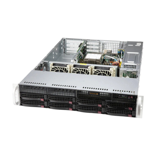 Server platform Supermicro 2U 520P-WTR SYS-520P-WTR Intel x 1 DDR4 x 8 8 x 3.5" SAS/SATA PSU 1+1