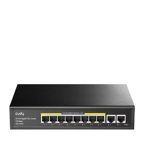 Switch Cudy GS1010PE 10x 1Gb 120 W  PoE+