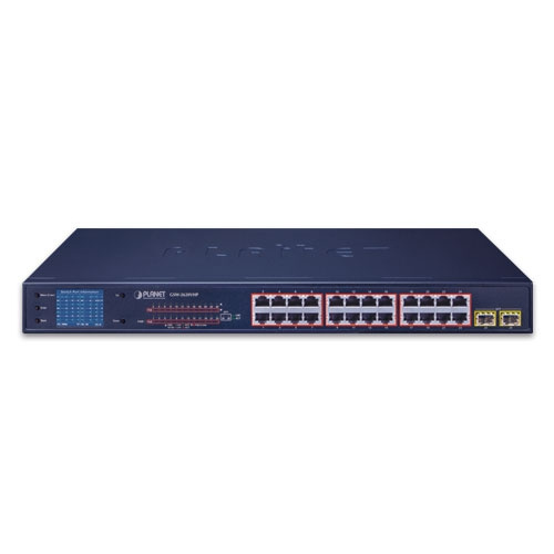 Switch Planet GSW-2620VHP 24x 1Gb 2x SFP 300 W PoE+