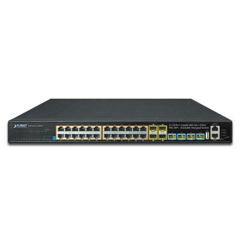 Switch Planet SGS-6341-24P4X 24x 1Gb 4x SFP | 4x SFP+ 370 W PoE+