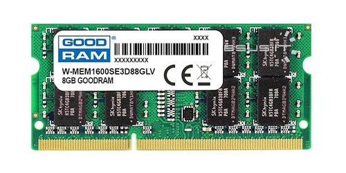 Memory RAM 1x 8GB GoodRAM SO-DIMM DDR3 1600MHz PC3-12800 | W-MEM1600SE3D88GLV