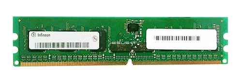 Memory RAM 1x 1GB Infineon ECC REGISTERED DDR2  400MHz PC2-3200 RDIMM | HYS72T12800HR-5A