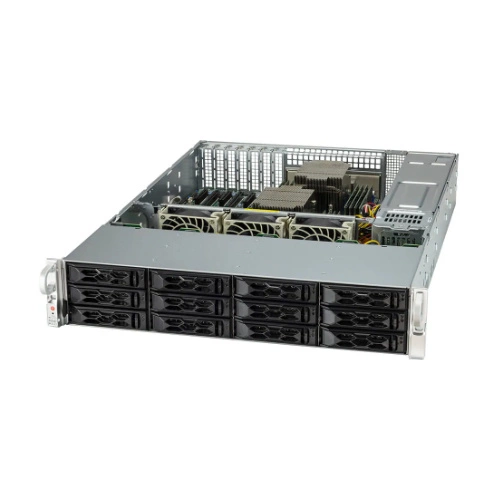 Server platform Supermicro 2U 2024S-TR AS-2024S-TR AMD x 2 DDR4 x 16 12 x 3.5" SATA/SAS/NVME PSU 1+1