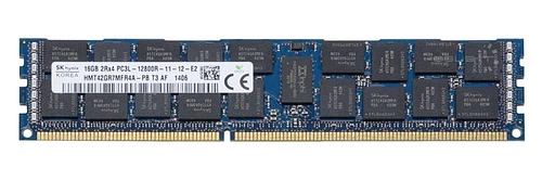 Memory RAM 1x 16GB Hynix ECC REGISTERED DDR3  1600MHz PC3-12800 RDIMM | HMT42GR7MFR4A-PB