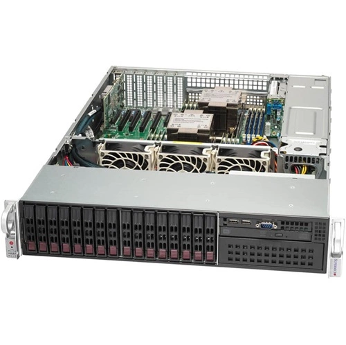 Server platform Supermicro 2U 221P-C9R SYS-221P-C9R Intel x 2 DDR5 x 16 16 x 2.5" SATA/SAS/NVME PSU 1+1